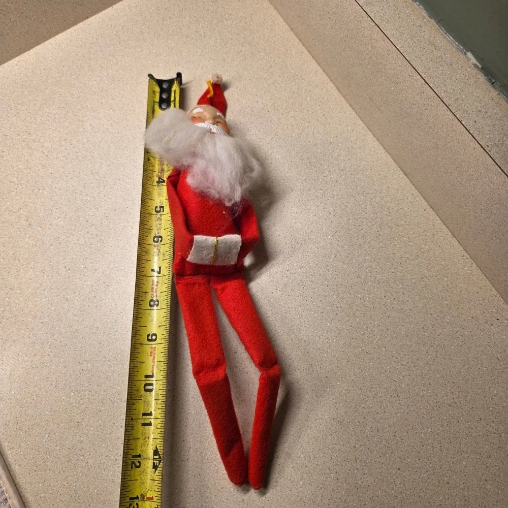 Vintage Santa Claus Knee Hugger Elf Doll 12